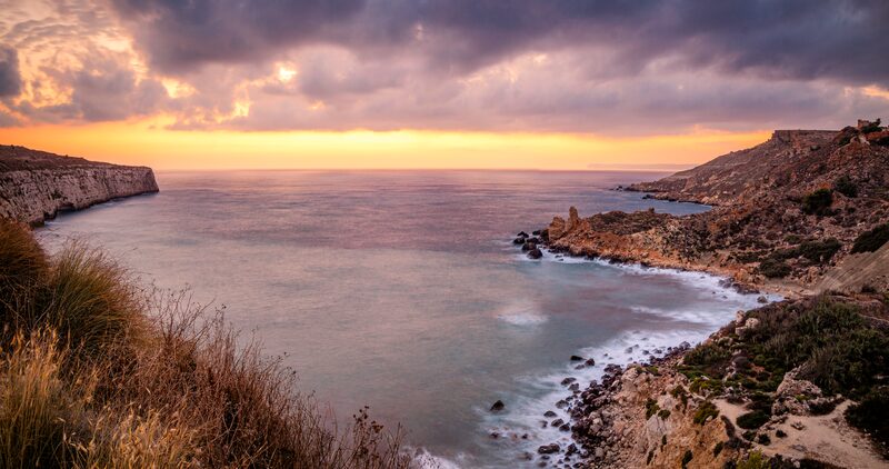 Fomm ir-Riħ sunset, small archive frame